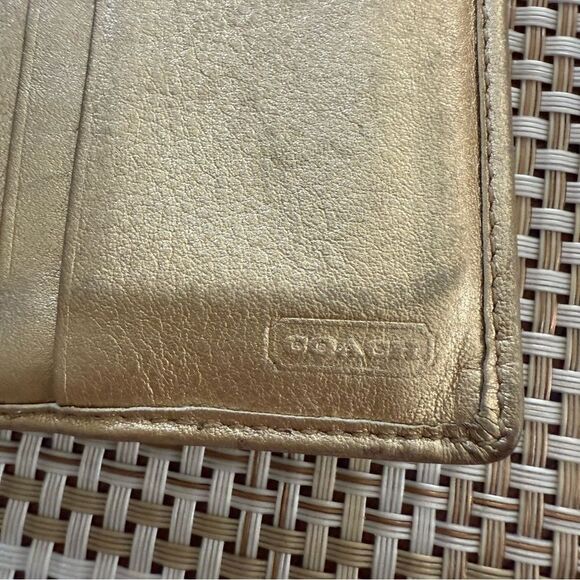 Coach Signature Card Case Wallet Preowned - Picture 5 of 5